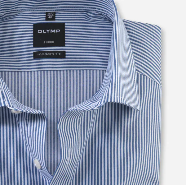 Hovedbilde Blå stripete skjorte - Modern fit