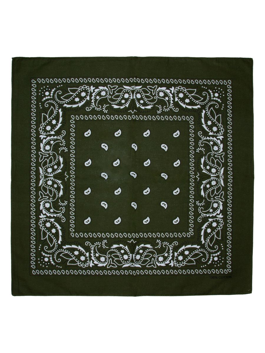Skogsgrønn bomull skjerf